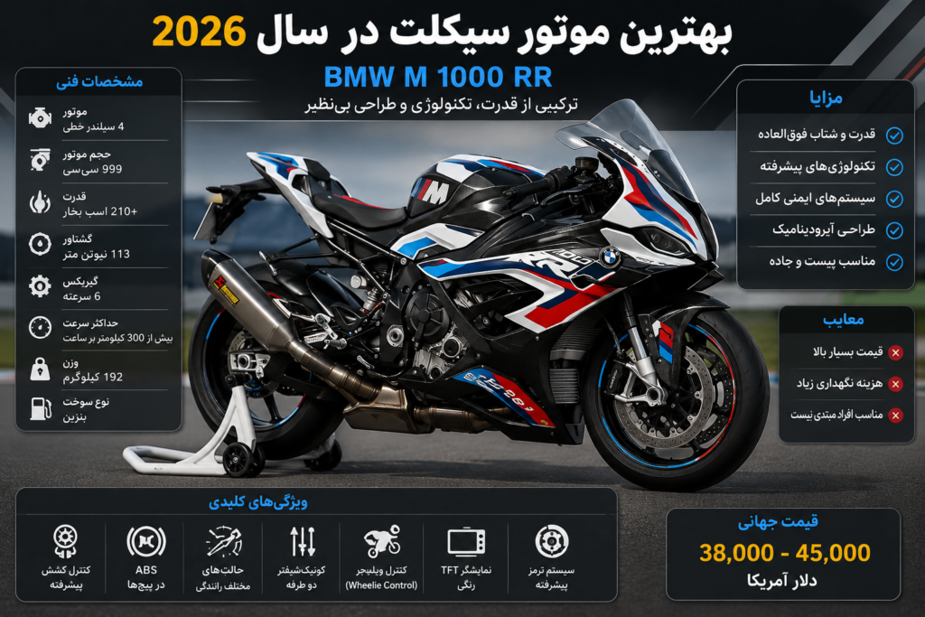 بهترین موتور سیکلت در سال 2026